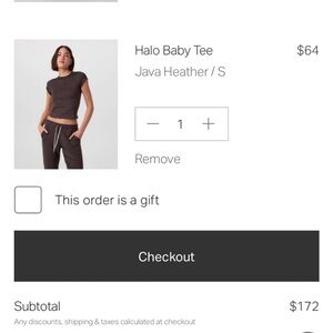 Vuori Halo Baby Tee in Java Heather